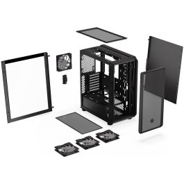 ENDORFY Arx 500 ARGB TG Black PC Gaming ATX micro ATX ITX - Caja de Ordenador con Vidrio Templado y Ventiladores ARGB