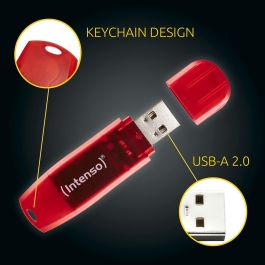 Memoria USB INTENSO Rainbow Line Rojo 128 GB