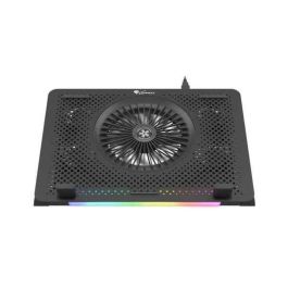 GENESIS Oxid 450 Base Refrigeradora para Portátil 15.6" con 5 Ventiladores, Iluminación RGB, USB Hub y Panel de Aluminio, Negro Precio: 27.95000054. SKU: S5605547