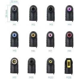 CARGADOR AUTOMATICO TOOQ 90W - 2USB 12 PUNTAS