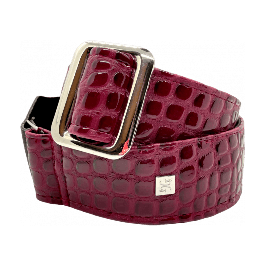 GETM Correa Guitarra Bajo Aussie Gator Burgundy Ajustable Hasta 165cm Polipiel Nailon Piel Color Burdeos Oscuro