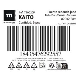 Fuente Redonda Japo Ø20 cm Surtido 6 Decoraciones Relajantes Kaito - Inde (18 Unidades) Fuente Redonda Japo Ø20 cm Surtido 6 Decoraciones Relajantes Kaito - Inde (18 Unidades)