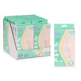 Guantes de vinilo talla M, 30 unidades - Arte Regal, 11x20x4 cm, blanco (12 Unidades) Guantes de vinilo talla M, 30 unidades - Arte Regal, 11x20x4 cm, blanco (12 Unidades)