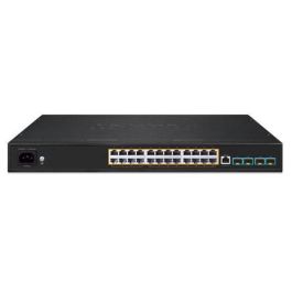 Planet Switch AV Gestionable 450W PoE, Puertos Traseros para Rack AV, Interfaz Web, Plantillas Dante NDI Pro AV