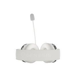 GENESIS Toron 301 Auriculares Gaming Alámbricos Diadema Blanco con Transductores 53mm y Micrófono Boom Desmontable Ultraligeros