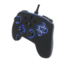 PowerA 1510925-01 Mando con Cable Mejorado Spectra LED para Nintendo Switch, 8 Colores, Efectos LED, Botones Asignables, Compatible con Switch y Switch OLED