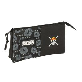 Portatodo One Piece Pirates Negro 22 x 12 x 3 cm Portatodo One Piece Pirates Negro 22 x 12 x 3 cm