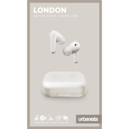 Urbanista Auriculares True Wireless Inalámbricos London con Cancelación Activa de Ruido y Carga Inalámbrica - 30h de Batería, Bluetooth 5.0, Compatible con Qi