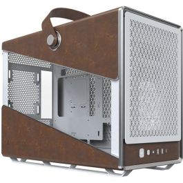 Montech Heritage TG Caja de PC Midi Tower Blanca con Imitación Piel y Ventana Lateral
