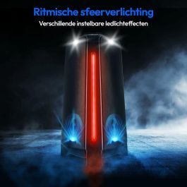 Medion Altavoz MED1717419551028 Estándar 2 x 22 W RMS con Anillo LED multicolor y luz estroboscópica