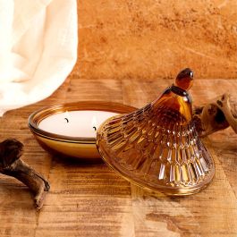 Home Deco Factory Vela Perfumada Tajín Vidrio, Colección Mirage, Vidrio Máquina