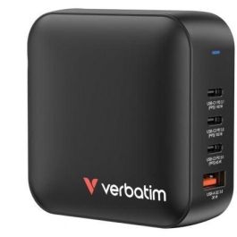 Cargador de Pared Universal GaN Verbatim Mini GaN Wall Charger/ 3xUSB Tipo-C/ 1xUSB/ 165W Precio: 74.78999957. SKU: B1B29TGW4H