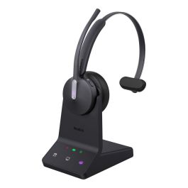Yealink WH64 Mono Teams Auriculares Inalámbricos DECT/Bluetooth 5.2 USB-C con Acoustic Shield 2.0 y Busylight para UC e IP Phones