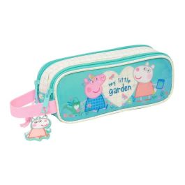 Bolso Escolar Portatodo Safta Doble Peppa Pig Pretty Flowers 80x210x60Xmm