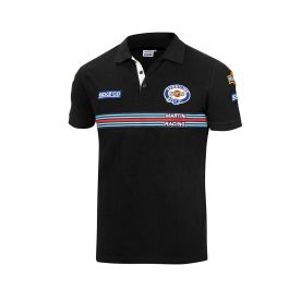 Polo de Manga Corta Hombre Sparco Martini Racing Negro Precio: 79.88999953. SKU: S3721284