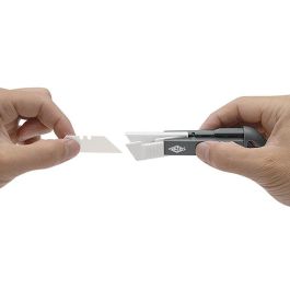 WEDO Cera-Safeline Cutter Safety Compact con Cuchilla Cerámica Retráctil y Bloqueo, Antracita/Blanco, 18mm