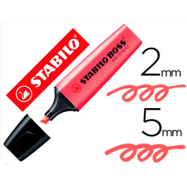 Stabilo Boss Original Marcador Fluorescente Rojo Set de 10 Unidades (Set de 10)