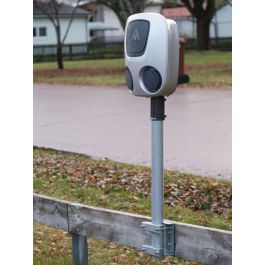 Next Green Soporte de Acero para Tubos y Postes de Ø 60-108 mm - Montaje Universal en Vigas, Fachadas y Muros de Contención