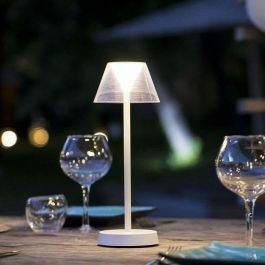 Lumisky LUM3760093546539 Lámpara de mesa inalámbrica BEVERLY WHITE H34 cm LED blanco cálido