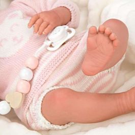 Muñecas Arias Muñeca Reborn Adriana con Manta y Chupete (Muñeco con Peso) 40 cm Español
