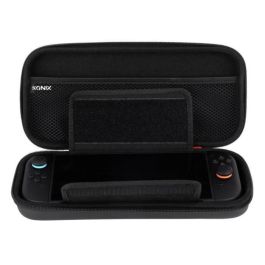Konix 3328170304351 Estuche protector y de transporte para Consola Nintendo Switch 2, con red para accesorios y 8 compartimentos para juegos, Negro