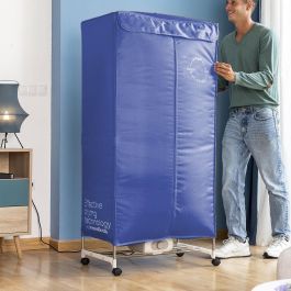 Secadora Eléctrica Portátil de 2 Alturas Dupledry Blue InnovaGoods 1200 W