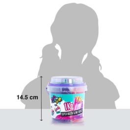 Cubo super slime 1kg con bolitas de colores para mezclar13,20x13,20x12,50 cm - modelos surtidos Cubo super slime 1kg con bolitas de colores para mezclar13,20x13,20x12,50 cm - modelos surtidos