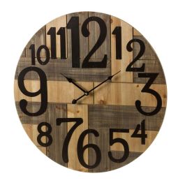 Reloj de Pared Multicolor Metal Madera MDF 60 x 3 x 60 cm Precio: 29.79000035. SKU: B1FX835PAN