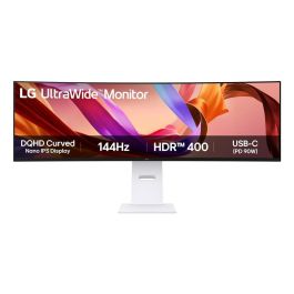 LG 49U950A-W Monitor Curvo Ultrawide 49 Pulgadas DQHD IPS Nano 144Hz HDR400 para Productividad y Gaming