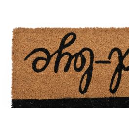 DKD Home Decor Felpudo Fibra de Coco y Goma Marron Negro 45 x 1.5 x 75 cm (2 Unidades)