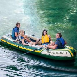 Barca Hinchable Intex Seahawk 4 Verde 351 x 48 x 145 cm Barca Hinchable Intex Seahawk 4 Verde 351 x 48 x 145 cm
