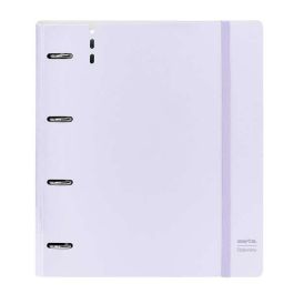 Carpeta Con Recambio Safta Din A4 Cuadro 5 mm Polipropileno Foam 4 Anillas 35 mm Lila Carpeta Con Recambio Safta Din A4 Cuadro 5 mm Polipropileno Foam 4 Anillas 35 mm Lila