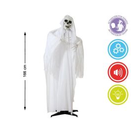 Fantasma Con Capa Blanca Y Calavera 166 cm Con Movimiento Y Sonido - Decoración Halloween Precio: 41.50000041. SKU: B1G2ZHQ4K2