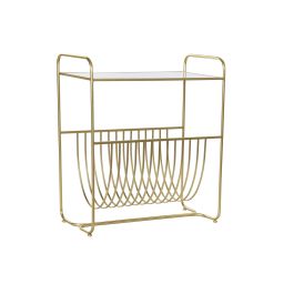 DKD Home Decor Revistero Glam Dorado de Metal y Espejo, Largo 35 x Alto 83 x Ancho 76 cm Precio: 81.31926. SKU: S3033753