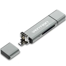 Vention CCJH0 Lector de Tarjetas Externo USB 2.0/USB-C/Micro USB Multitarjeta TF/SD 256GB Carcasa Aleación Aluminio Gris Precio: 10.50000006. SKU: B12ENS7S4V