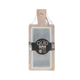 Tabla Aperitivo Bambú Cerámica Tapas Quid 20x8,5x4,6 cm