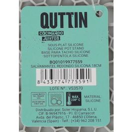 Salvamantel redondo de silicona Quttin 18 cm (36 Unidades) Salvamantel redondo de silicona Quttin 18 cm (36 Unidades)