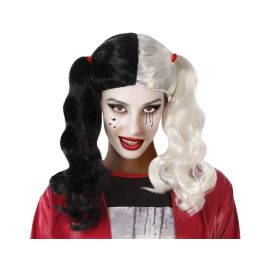 Peluca de Coletas Villana Rubia y Morena para Halloween, Cosplay y Carnaval