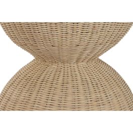 DKD Home Decor Mesita Auxiliar Ratán 44 x 44 x 47 cm