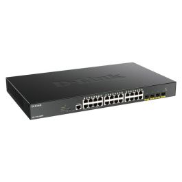 D-Link DGS-1250-28XMP/E Switch Smart Gestionado 28 Puertos Gigabit PoE, 10GbE SFP+, Montaje en Rack