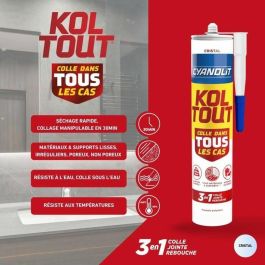 Cyanolit Pegamento Fijador y Sellador Cristal Transparente Fuerte y Flexible CYA3279580017440 290 ml