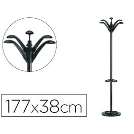 Perchero Pie Unilux Flora Metalico 6 Colgadores 175X35 Con Paragüero Color Negro Precio: 84.99202987. SKU: B1D5P8856N