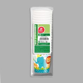 Best Products Bolsa con 25 vasos de cartón diseño animales 200cc Best Products Bolsa con 25 vasos de cartón diseño animales 200cc