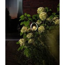 Garden Id 70703448 Linterna solar modelo Lagune, con Ø16 cm y 80 cm de altura, ofrece 6-8 horas de autonomía con batería AAA recargable.