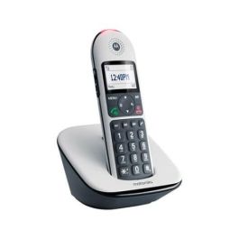 Motorola CD5001WHITE Teléfono Inalámbrico Dect Digital, Pantalla Grande 1.8", Color Blanco, Part Number 107CD5001WHITE