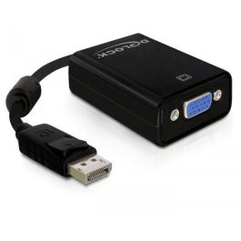 DeLock 61848 Adaptador DisplayPort 1.2 a VGA (Macho-Hembra) 0.125m Negro