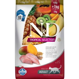 Farmina N&D Cat Tropical Selection Pollo 4+1 kg Farmina N&D Cat Tropical Selection Pollo 4+1 kg Precio: 36.71536. SKU: B15GQGNSSX