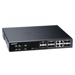 QNAP QSW-M1204-4C switch Gestionado 10G Ethernet (100/1000/10000) Negro