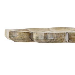 DKD Home Decor Centro de Mesa Indio Natural Mango Mandala 46 x 46 x 4 cm (2 Unidades)