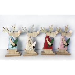 Figura Navidad Alpina DKD Home Decor Azul Beige 5 x 24 x 13 cm (12 Unidades) Precio: 20.78999978. SKU: B1HR5AB668